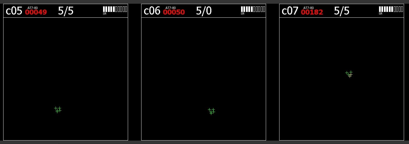 2D Monitor: Kamera c06 liefert 5/0 — Raumkalibrierung für c06 ungültig