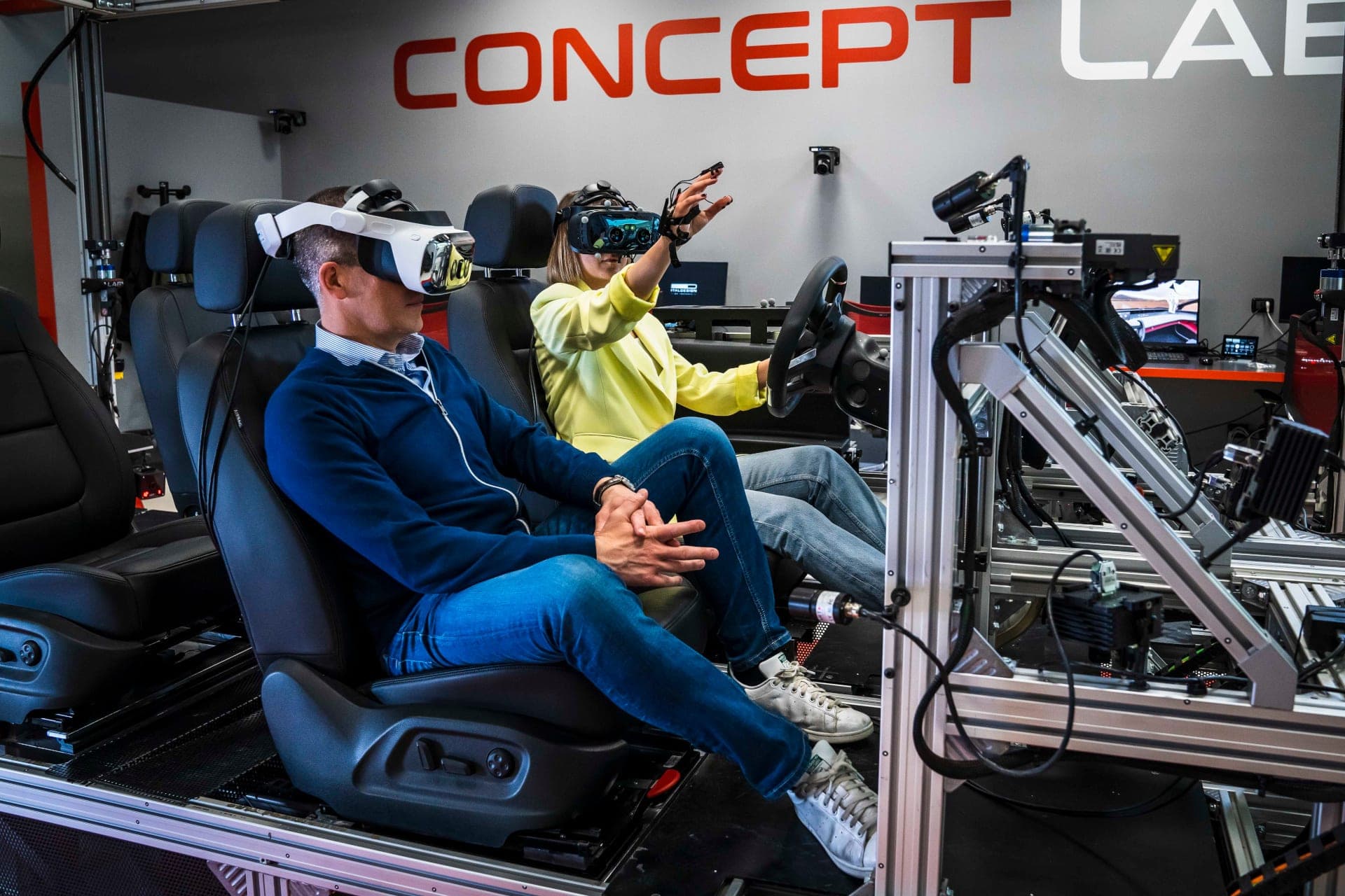 Italdesign Concept Lab mit ART Motion Tracking für Human-Vehicle Interaction