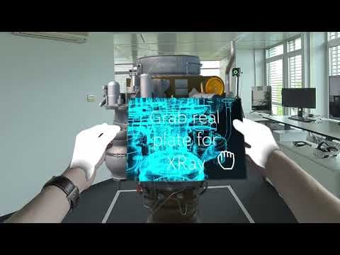 Two users in multi-user XR with ART tracking and Hololight streaming
