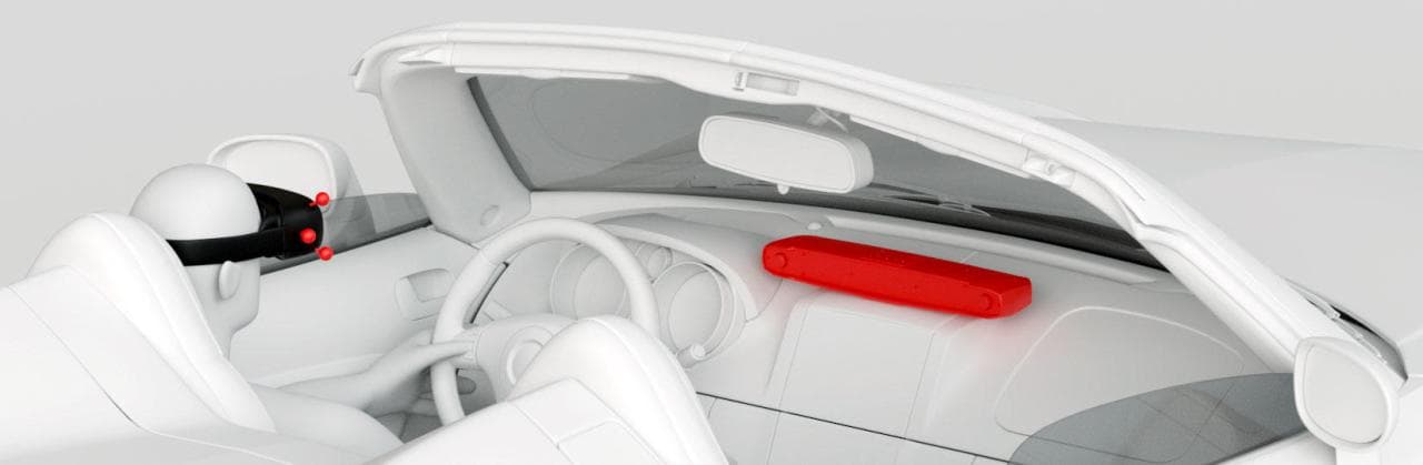 SMARTTRACK3 for in-car and HMD tracking in simulators