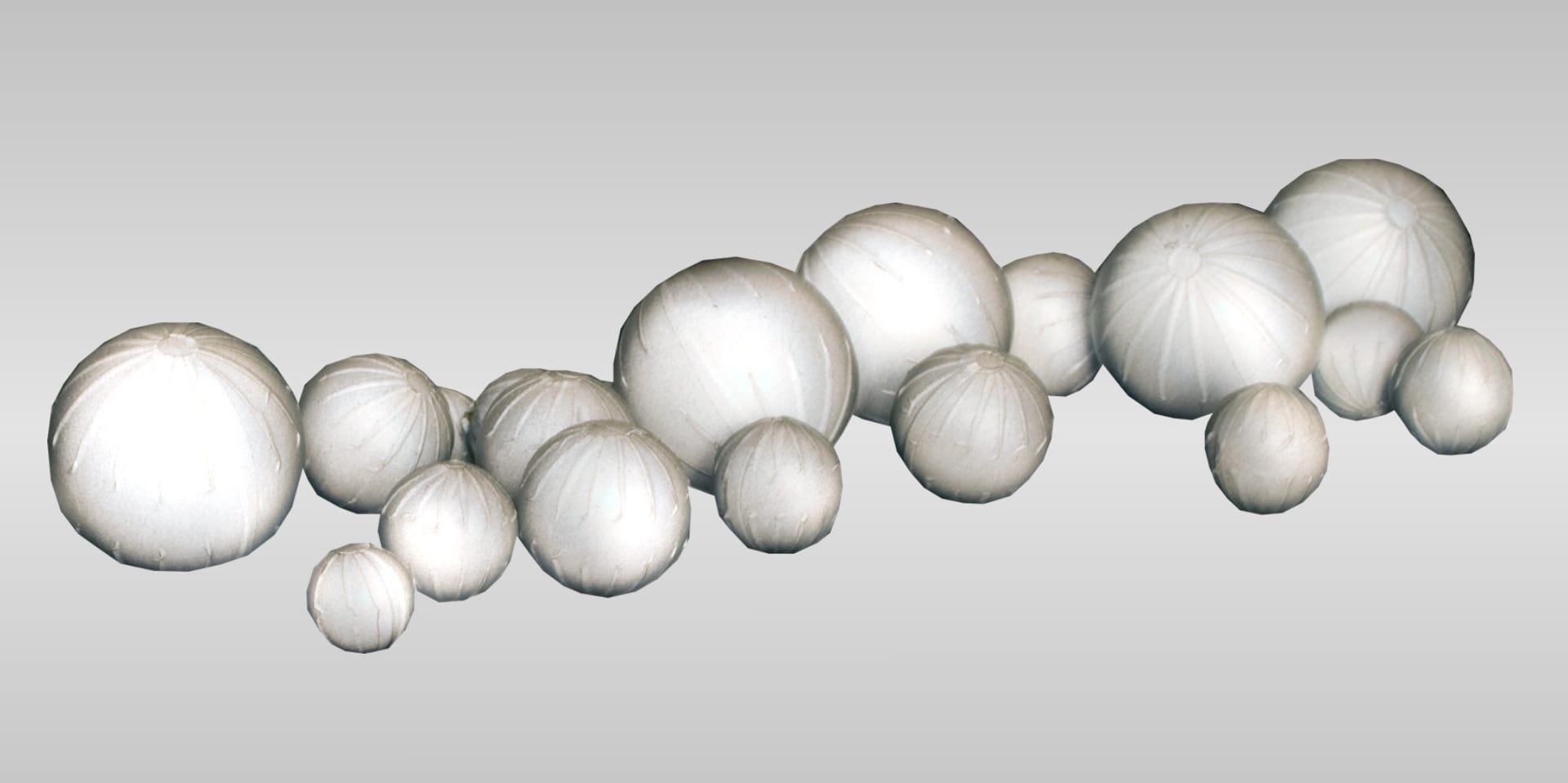 Passive spherical markers with retroreflective sheeting