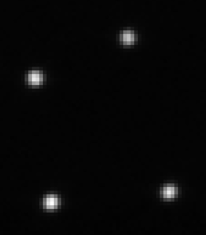 ART markers in a tracking camera image